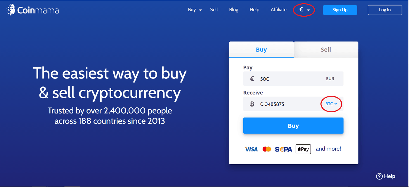 Buy Crypto on Coinmama Buy Crypto on Coinmama